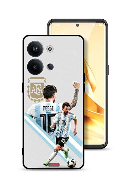 Tolwak غطاء حماية لهاتف Oppo Reno9 5G برسومات ليو ميسي