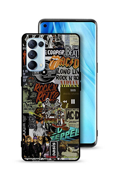 Tolwak غطاء حماية لهاتف Oppo Reno5 Pro 5G، تحيا موسيقى الروك أند رول