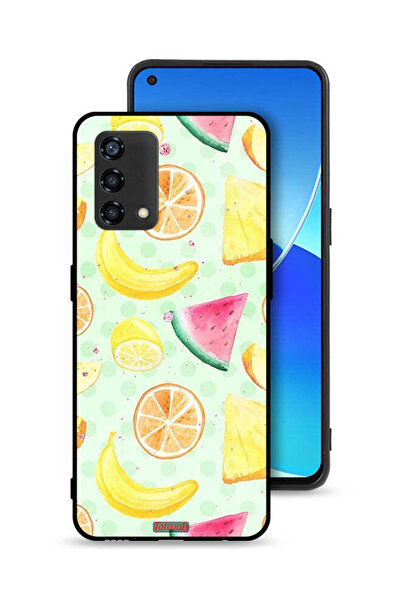 Tolwak غطاء حماية لهاتف Oppo A95 4G ​​بتصميم فن الألوان المائية والفواكه