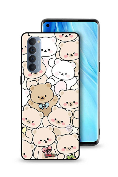 Tolwak غطاء حماية لهاتف Oppo Reno4 Pro 4G بنقشة دببة