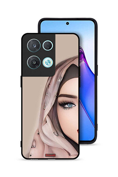 Tolwak غطاء حماية Oppo Reno8 Pro 5G برسم فتاة نصف وجه