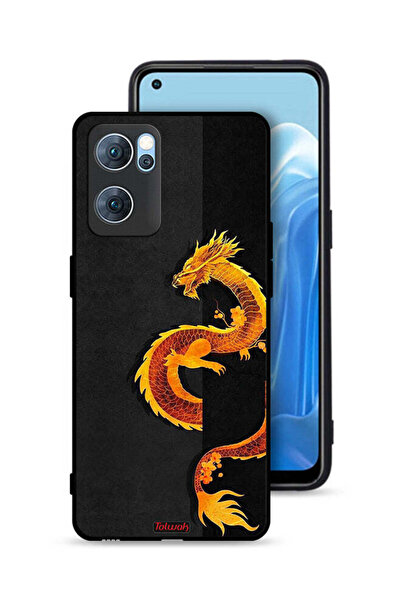 Tolwak Oppo Reno7 5G Protective Case Cover Dragon Art