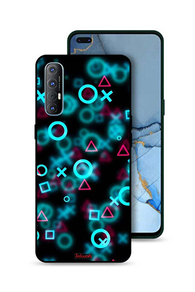 Tolwak غطاء حماية لهاتف Oppo Reno3 Pro 4G برسومات أيقونات لعبة الحبار الصغيرة