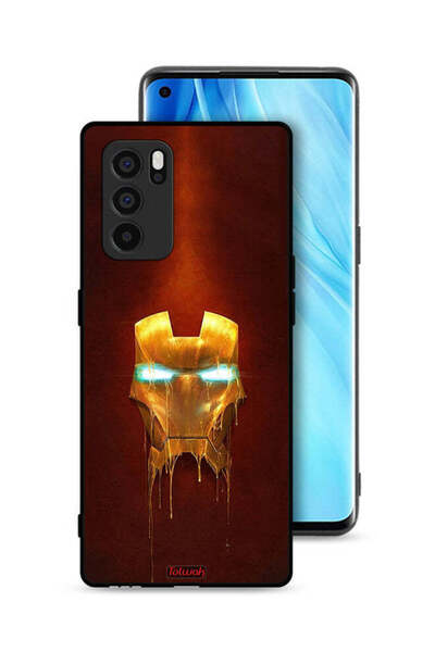 Tolwak غطاء حماية لهاتف Oppo Reno6 Pro 5G بطبعة Iron Man Marvel Comics