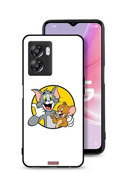 Tolwak غطاء حماية لهاتف OnePlus Nord N300 بتصميم توم وجيري