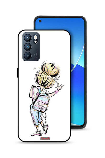 Tolwak غطاء حماية Oppo Reno6 5G بتصميم فتاة العودة إلى المدرسة