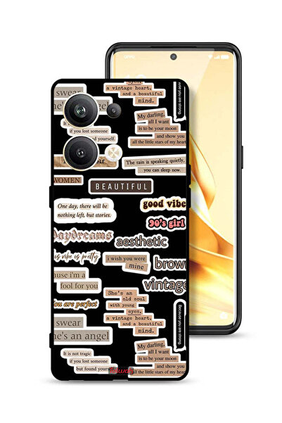 Tolwak غطاء حماية لهاتف Oppo Reno9 Pro Plus 5G بملصقات اقتباسات جميلة