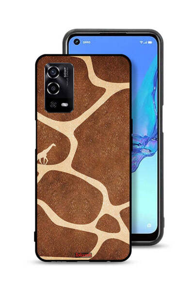 Tolwak غطاء حماية لهاتف Oppo A55 4G بنقشة جلد الزرافة