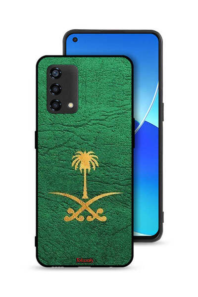 Tolwak غطاء حماية لهاتف Oppo A95 4G، علامة المملكة العربية السعودية، جلد