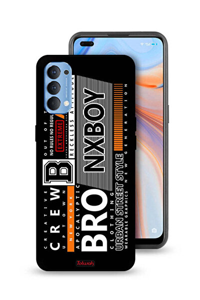 Tolwak Oppo Reno4 4G Protective Case Cover Urban Street Style