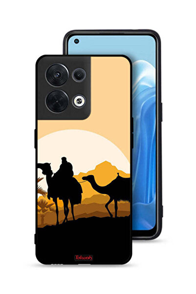 Tolwak غطاء حماية Oppo Reno8 5G برسومات جمال الصحراء