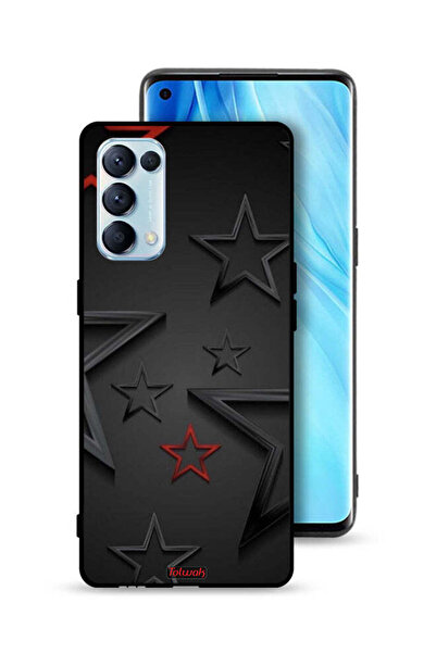Tolwak غطاء حماية لهاتف Oppo Reno5 Pro 5G بنقشة نجوم