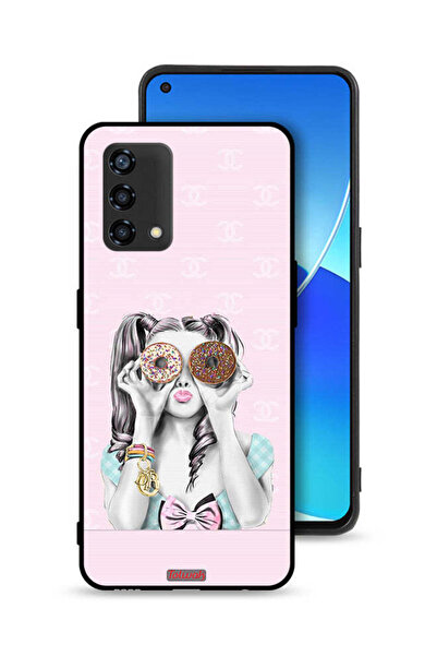 Tolwak غطاء حماية لهاتف Oppo Reno6 Lite يحمل قطعتين من الدونات