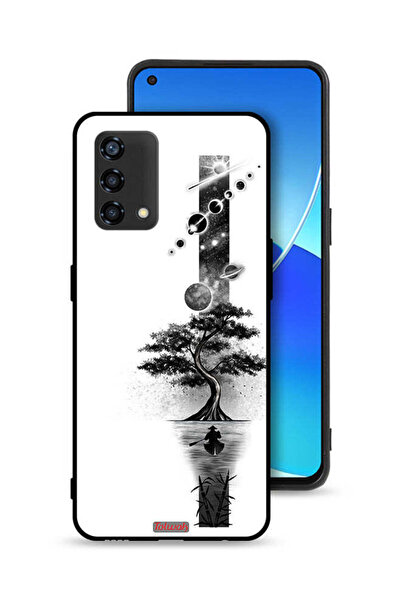 Tolwak غطاء حماية Oppo Reno6 Lite بتصميم فن الأرض والفضاء