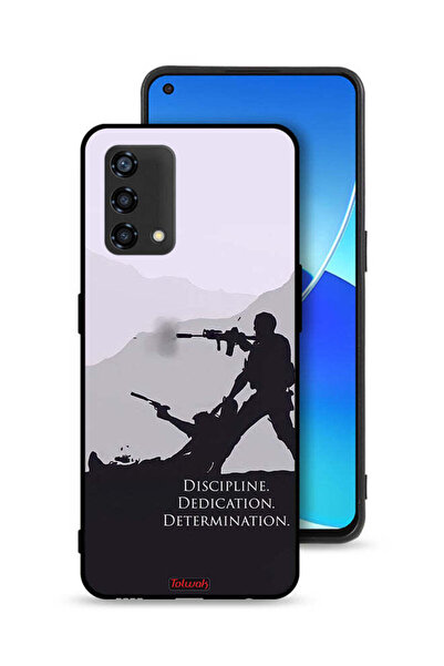 Tolwak غطاء حماية لهاتف Oppo Reno6 Lite بتصميم "الانضباط والتفاني والتصميم"