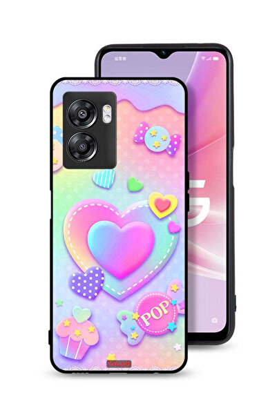 Tolwak غطاء حماية OnePlus Nord N300 بتصميم قلوب زاهية