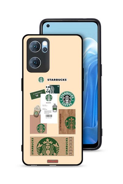 Tolwak غطاء حماية لهاتف Oppo Reno7 5G، ملصق قهوة