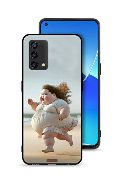 Tolwak غطاء حماية Oppo Reno6 Lite - فتاة سمينة تركض