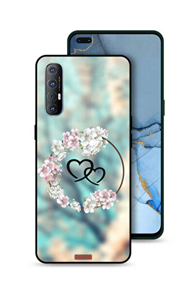 Tolwak غطاء حماية لهاتف Oppo Reno3 Pro 4G بتصميم قلوب في خاتم فني