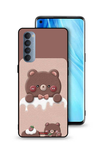 Tolwak غطاء حماية لهاتف Oppo Reno4 Pro 4G - دب الفراولة