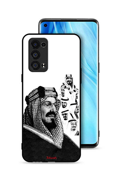 Tolwak غطاء حماية لهاتف Oppo Reno6 Pro Plus 5G، ملصق فني أبيض وأسود لملوك الم...