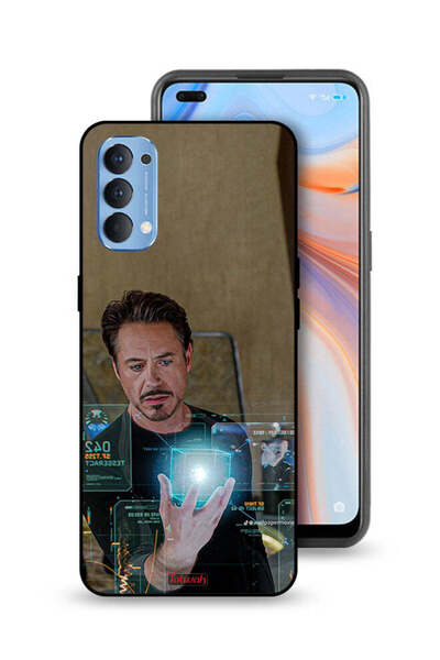Tolwak غطاء حماية لهاتف Oppo Reno4 4G Iron Man