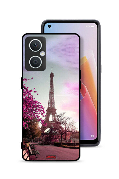 Tolwak جراب حماية لهاتف Oppo A96 5G (الصين) بتصميم برج إيفل