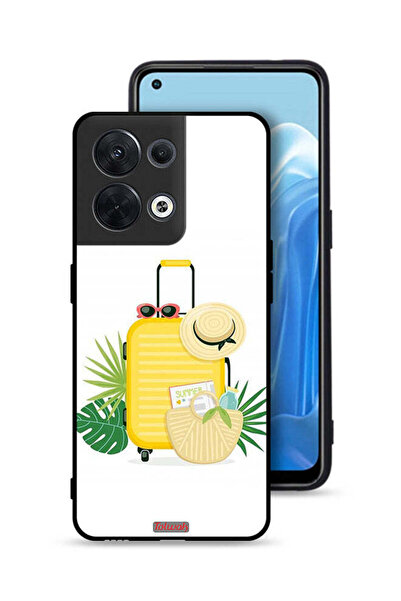 Tolwak غطاء حماية لهاتف Oppo Reno8 5G برسومات فنية رقمية صيفية