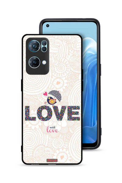 Tolwak غطاء حماية لهاتف Oppo Reno7 Pro 5G - Love With Love