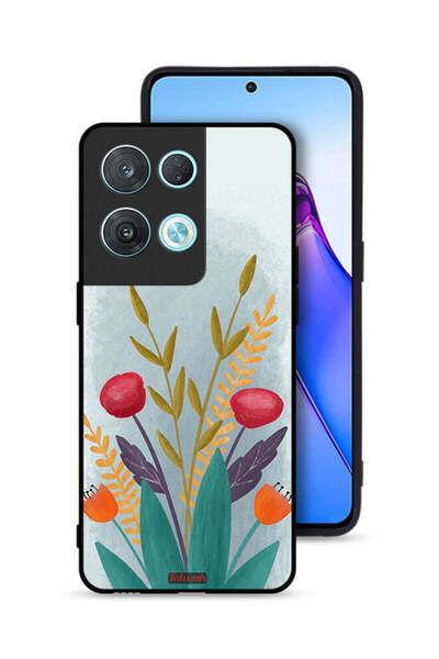 Tolwak غطاء حماية لهاتف Oppo Reno8 Pro 5G برسومات نباتية