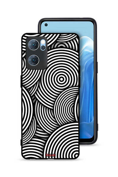 Tolwak غطاء حماية لهاتف Oppo Reno7 5G بنمط دوائر وهمية