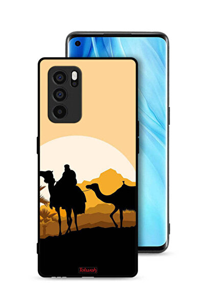 Tolwak غطاء حماية Oppo Reno6 Pro 5G برسومات جمال في الصحراء