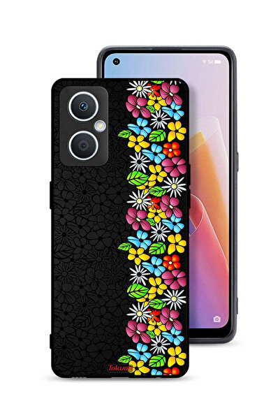 Tolwak غطاء حماية لهاتف Oppo A96 5G (الصين) Flowers Line
