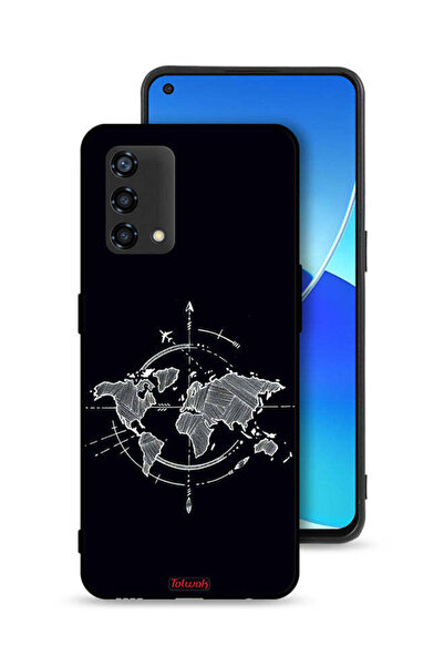 Tolwak غطاء حماية Oppo A95 4G ​​بتصميم فن البوصلة