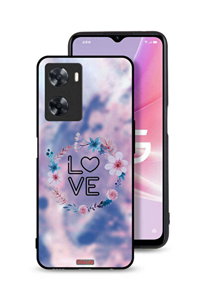 Tolwak غطاء حماية Oppo A57s بتصميم خاتم الحب بين الزهور