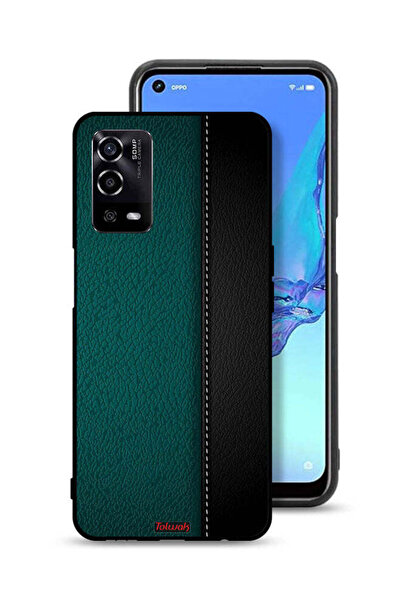 Tolwak Oppo A55 4G Protective Case Cover Leather Pattern