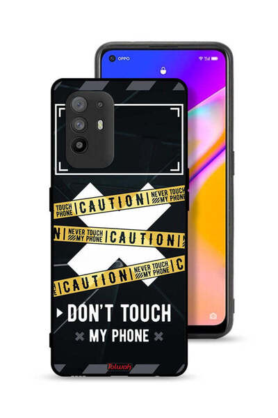 Tolwak Oppo F19 Pro Plus 5G Protective Case Cover Caution Never Touch My Phone