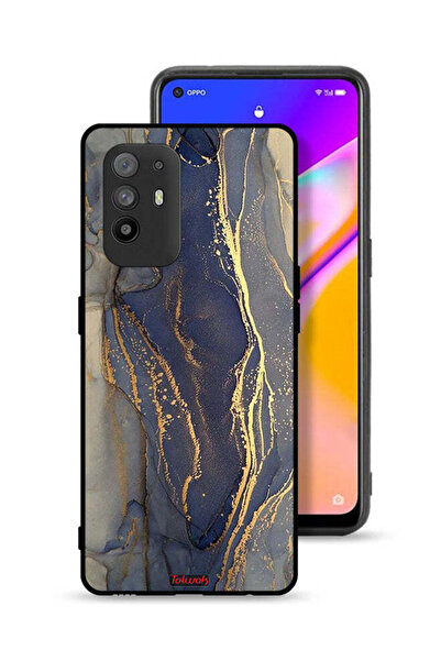 Tolwak غطاء حماية لهاتف Oppo A95 5G بنمط رخامي لامع