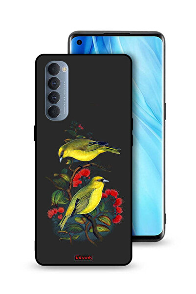 Tolwak غطاء حماية لهاتف Oppo Reno4 Pro 4G بنقشة طيور