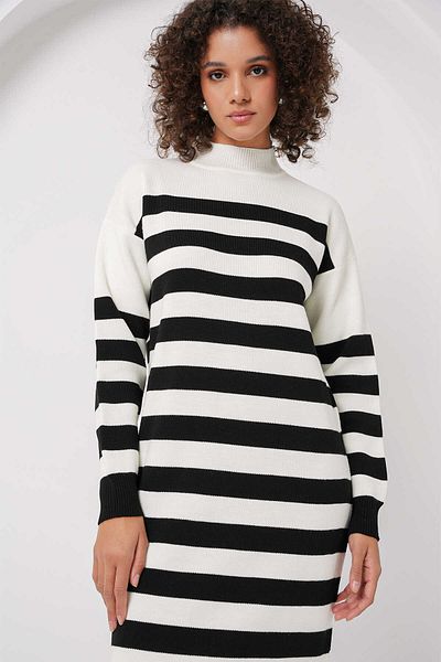 GABRİA Gabria Striped Knitwear Dress