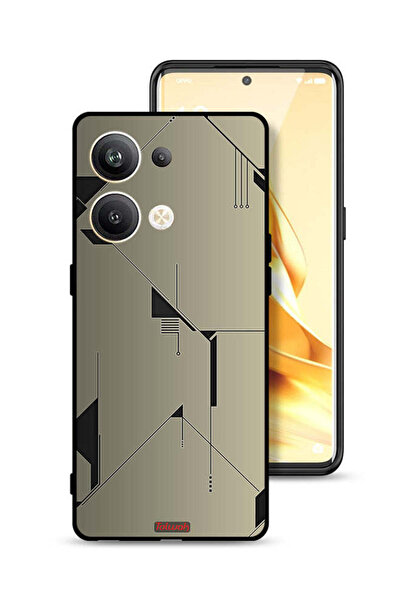 Tolwak غطاء حماية لهاتف Oppo Reno9 Pro Plus 5G بتصميم تجريدي بسيط