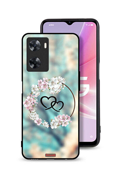 Tolwak غطاء حماية لهاتف Oppo A77s برسومات قلوب ورسومات دائرية