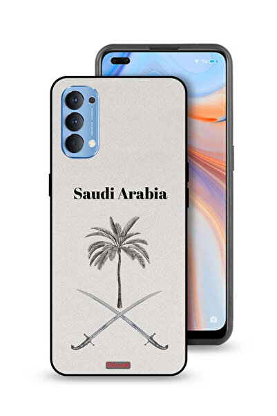 Tolwak غطاء حماية لهاتف Oppo Reno4 4G - لوحة فنية لعلامة المملكة العربية السع...