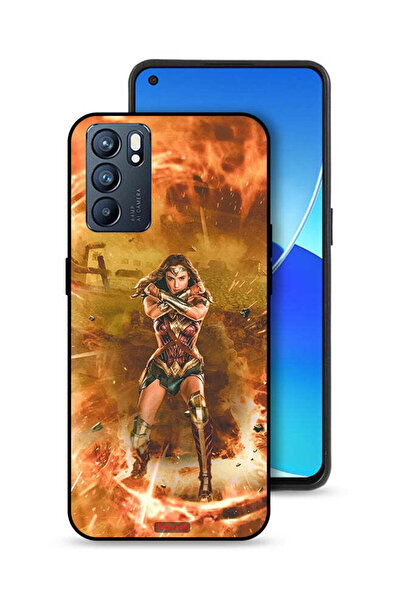 Tolwak غطاء حماية لهاتف Oppo Reno6 5G - Wonder Women