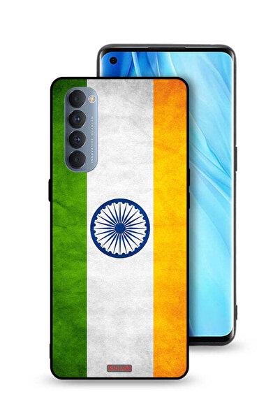 Tolwak غطاء حماية لهاتف Oppo Reno4 Pro 4G بطبعة علم هندي مضيء