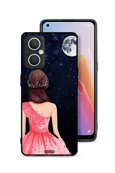Tolwak غطاء حماية Oppo A96 5G (الصين) بتصميم فتاة وقمر