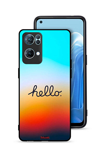 Tolwak Oppo Reno7 Pro 5G Protective Case Cover Hello