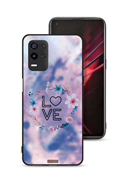 Tolwak غطاء حماية Oppo K9x بتصميم خاتم الحب والزهور