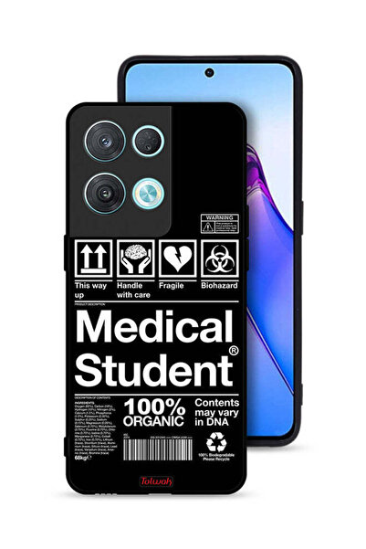 Tolwak غطاء حماية لهاتف Oppo Reno8 Pro 5G، ملصق طالب الطب