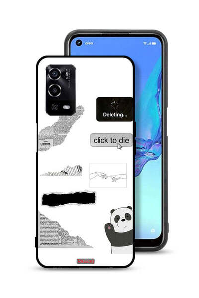 Tolwak Oppo A55 4G Protective Case Cover Panda Sticker